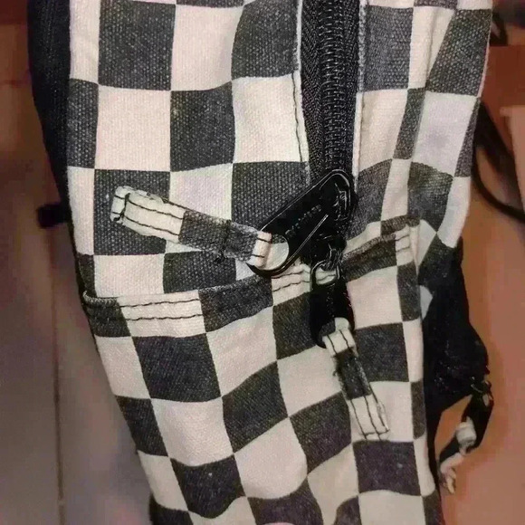 Dickies Black and White Checkered Back Pack Unisex - Picture 3 of 15